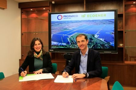 Anne Gautier de Proparco, directora de Energía y Digital para Asia y América Latina de Proparco, y Fernando Rodríguez, vicepresidente ejecutivo de Ecoener.