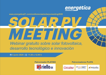 fotovoltaico Energética convoca el webinar gratuito Solar PV Meeting