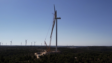  EDPR y Vestas instalan los aerogeneradores más potentes de la península ibérica