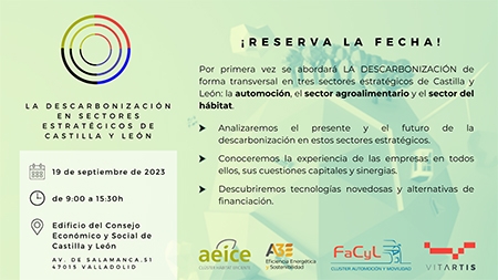  A3E organiza la jornada "La descarbonización en sectores estratégicos de Castilla y León"