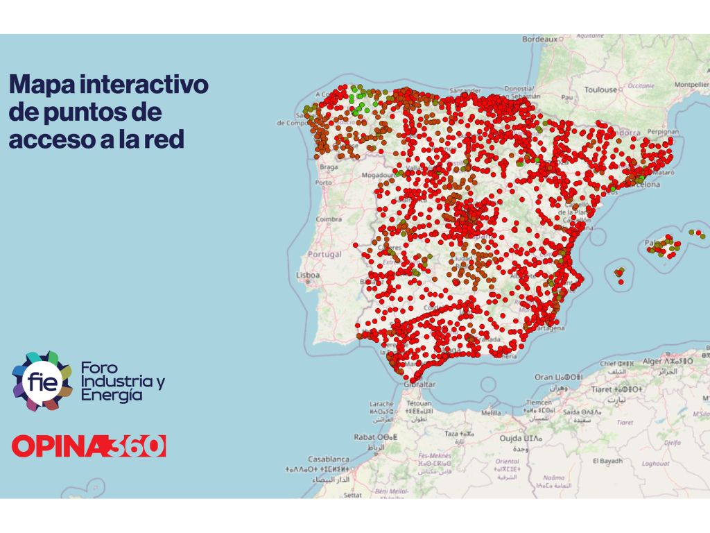 Mapa interactivo redes electricas España