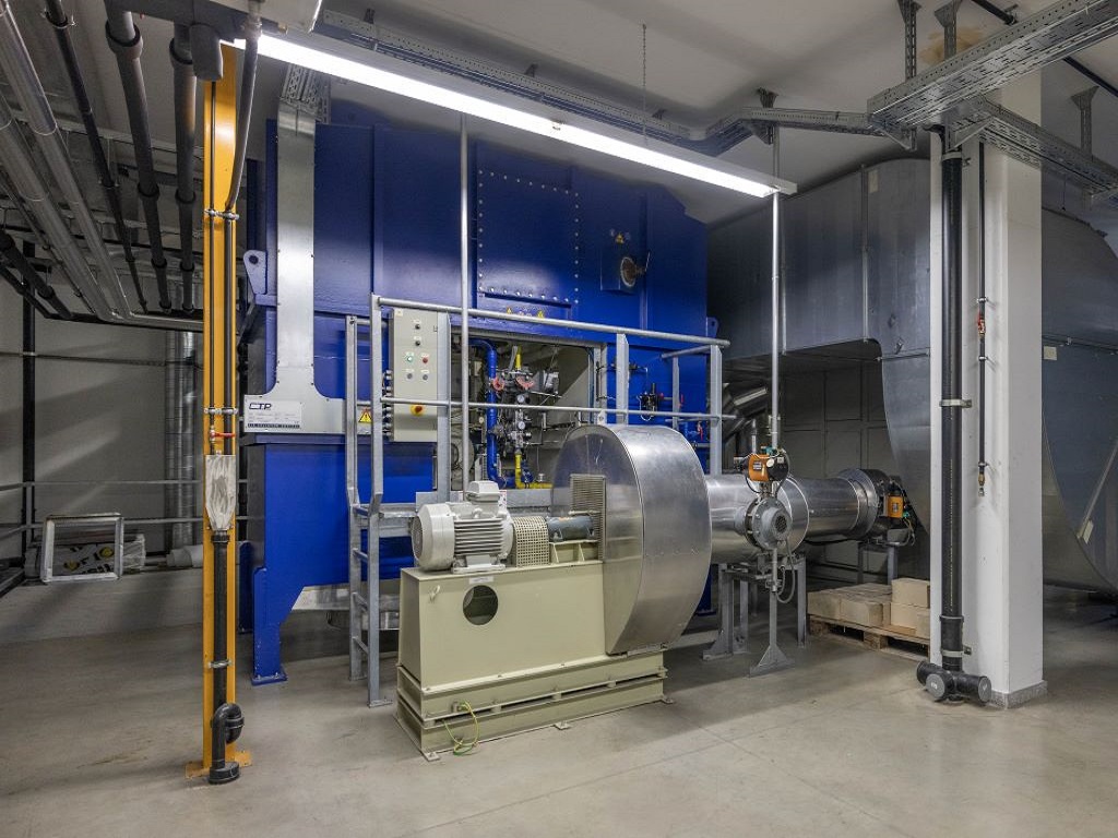 Sistema de ventilación en fábrica de la empresa Silhouette en Linz (Austria)