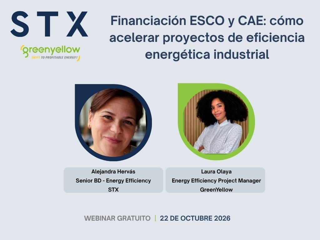 Webinar STX GreenYellow CAE financiación ESCO